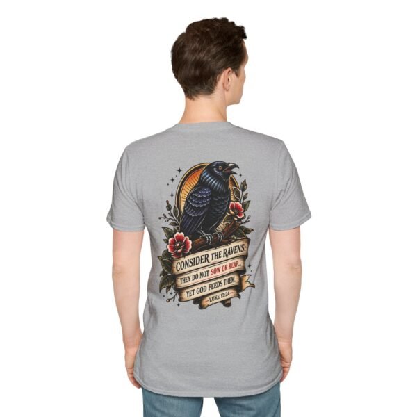 3506701403228520027_2048.jpeg Fisher of Men Christian T-Shirt | Luke 12:24 Raven Faith Tee