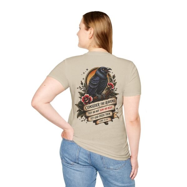 6419406608170522486_2048.jpeg Fisher of Men Christian T-Shirt | Luke 12:24 Raven Faith Tee